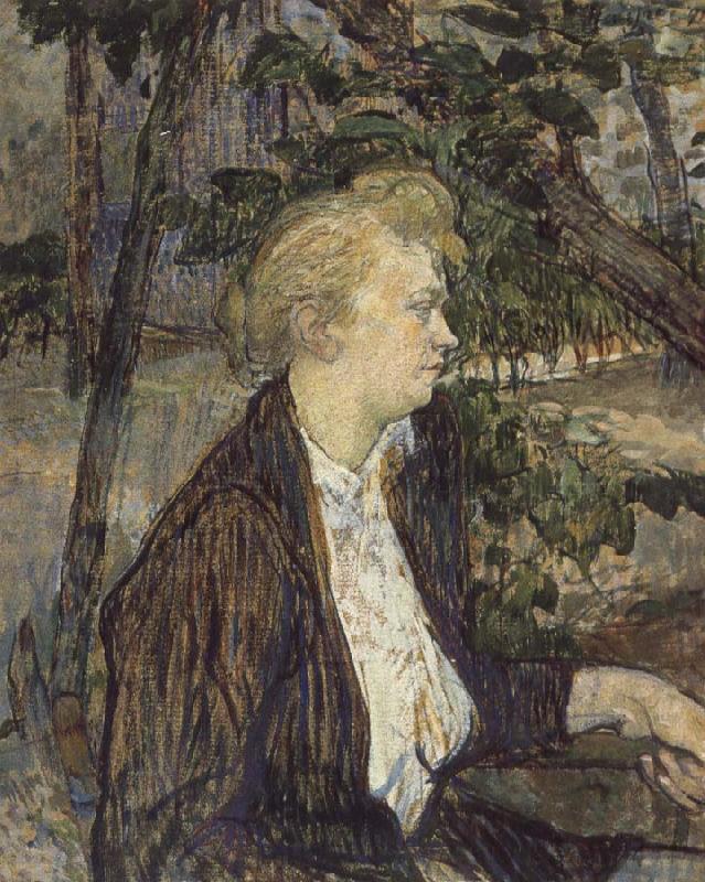  Woman Seated in a Garden